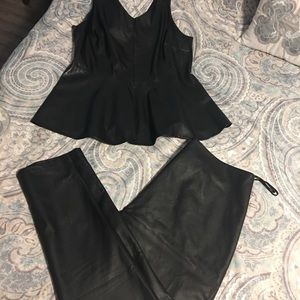 💝SEXY Faux Leather Outfit PLUS Size XL🚫